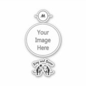 Black Kings and Queens Black Leo Leeuw en Leeuwin Sticker (Voorkant)