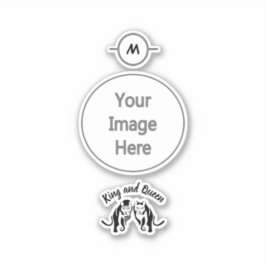 Black Kings and Queens Black Leo Leeuw en Leeuwin Sticker (Voorkant)