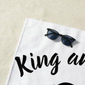 Black Kings and Queens Black Leo Leeuw en Leeuwin Strandlaken (In situ)