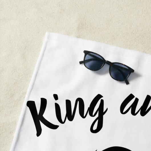 Black Kings and Queens Black Leo Leeuw en Leeuwin Strandlaken (In situ)