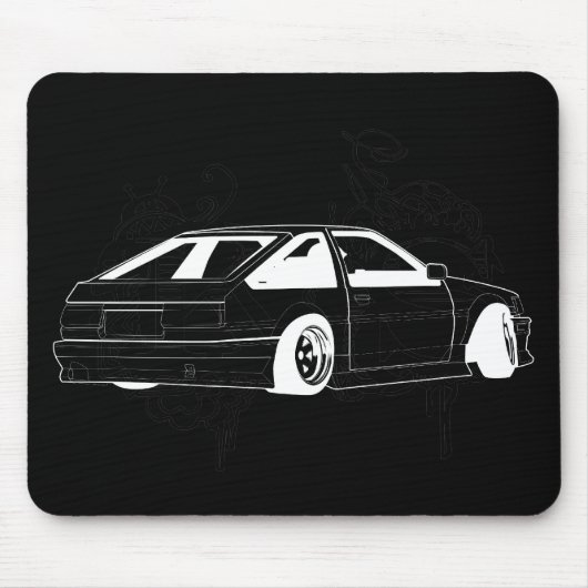 Black KIS Levin AE86 Muismat (Voorkant)