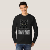 Black kitten Black mom Black dad 1 T-shirt (Voorkant volledig)
