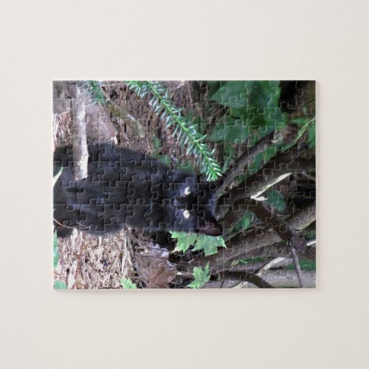 Black Kitten Cat Legpuzzel (Horizontaal)