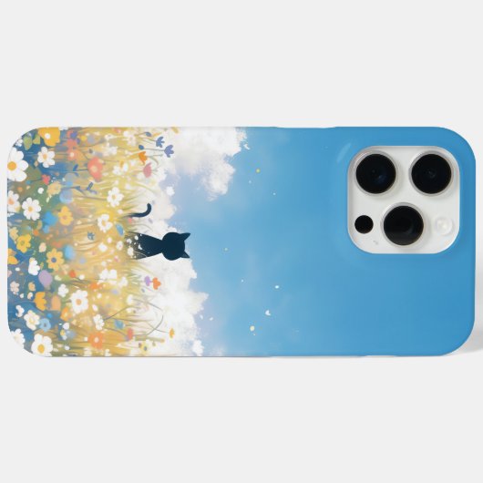 Black Kitten Daydream Case-Mate iPhone Case (Achterkant (horizontaal))