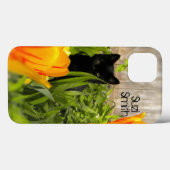 Black Kitten in de Garden iPad-luchttas Case-Mate iPhone Case (Achterkant (horizontaal))