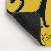 Black Kittens Cartoon II Mousepad Muismat (Hoek)