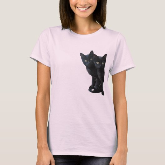Black kittens t-shirt (Voorkant)