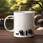 Black Kitty Cat Fun Koffiemok