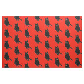 Black Kitty Cat Photography Fabric Stof (Fat Quarter)
