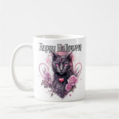 Black Kitty Kat | Happy Halloween Koffiemok (Links)