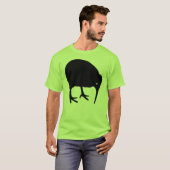 Black Kiwi Bird Graphic T-shirt (Voorkant volledig)