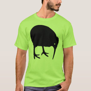 Black Kiwi Bird Graphic T-shirt