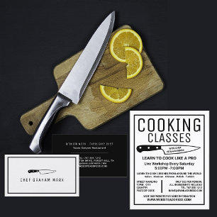 Black Knife, Gourmet, Cooking Classes Adverteren Flyer