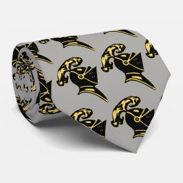 BLACK KNIGHT HELMET-ON GRAY STROPDAS