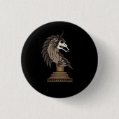 Black Knight Ronde Button 3,2 Cm (Voorkant)