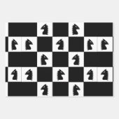 Black Knight Schaakspel Inpakpapier Vel (Voorkant 3)