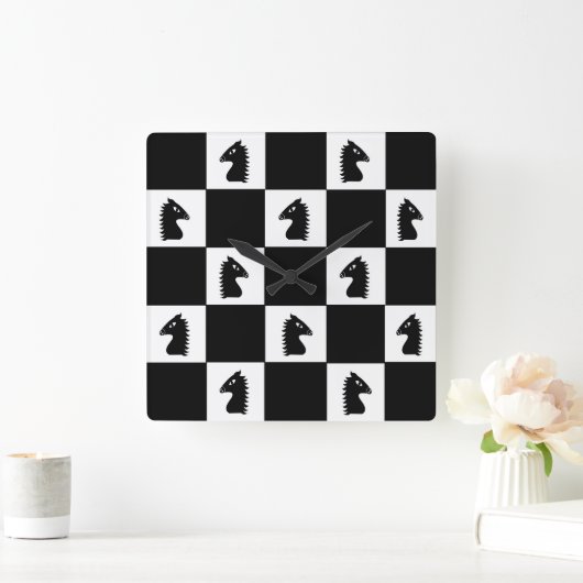 Black Knight Schaakspel Vierkante Klok (Huis)