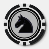 Black Knight Schaakstuk Pokerchips (Voorkant)