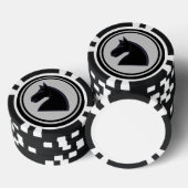 Black Knight Schaakstuk Pokerchips (Opstapeling)