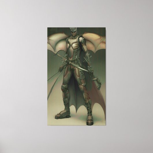 Black Knight Soldier Canvas Afdruk (Voorkant)