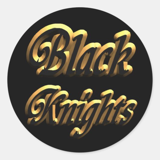 Black Knight Sticker 3- (Voorkant)