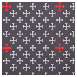 Black Knight Templar Masonic Silver Red vintage Stof