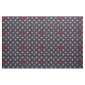 Black Knight Templar Masonic Silver Red vintage Stof (Fat Quarter)