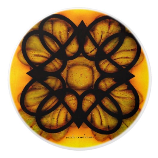 Black Knob Ceramic Pull Keramische Knop (Voorkant)