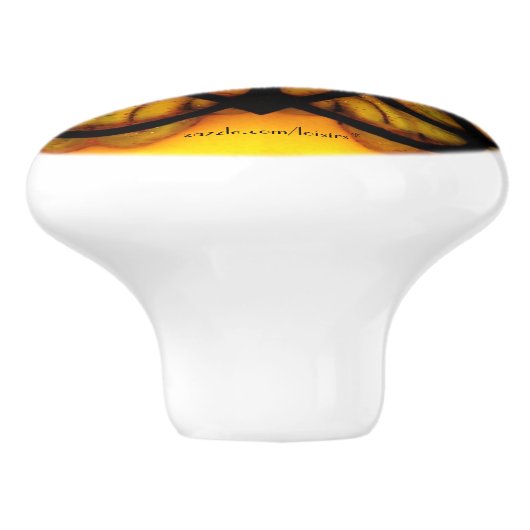 Black Knob Ceramic Pull Keramische Knop (Zijkant)