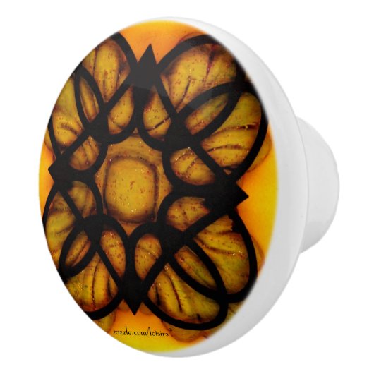 Black Knob Ceramic Pull Keramische Knop (Rechts)