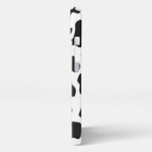 Black Koe Print Phone Cass iPhone Hoesje (Linkerkant)