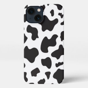 Black Koe Print Phone Cass iPhone 13 Hoesje
