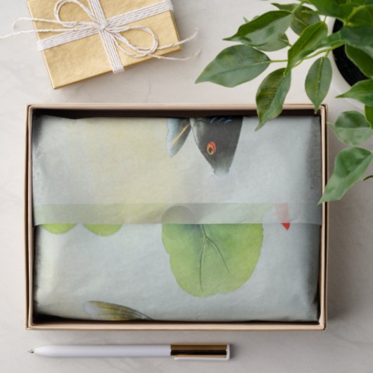 Black Koi Fish Tissue Paper Tissuepapier (Geschenk)