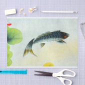 Black Koi Fish Tissue Paper Tissuepapier (Craft)