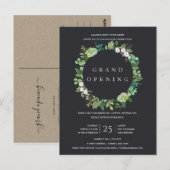 BLACK KRAFT FOLIAGE LIJST GRAND OPENING CEREMONY BRIEFKAART (Voorkant / Achterkant)