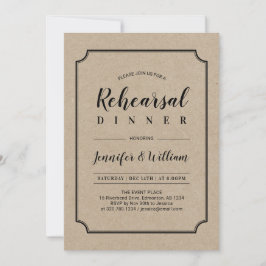 Black & Kraft | Klassieke huwelijksproef diner Kaart