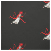 Black Krampus Fabric Stof (Swatch)