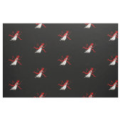 Black Krampus Fabric Stof (Fat Quarter)