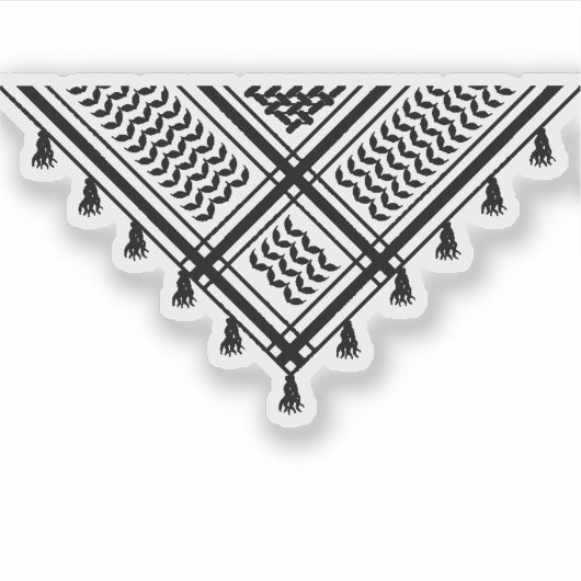 Black Kufiya Sticker (Voorkant)