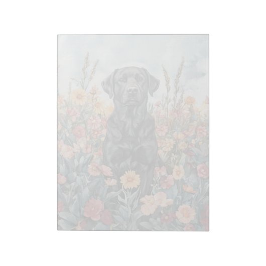 Black Lab - 11-inch x 8,5-inch Notitieblok (Linkerzijde)
