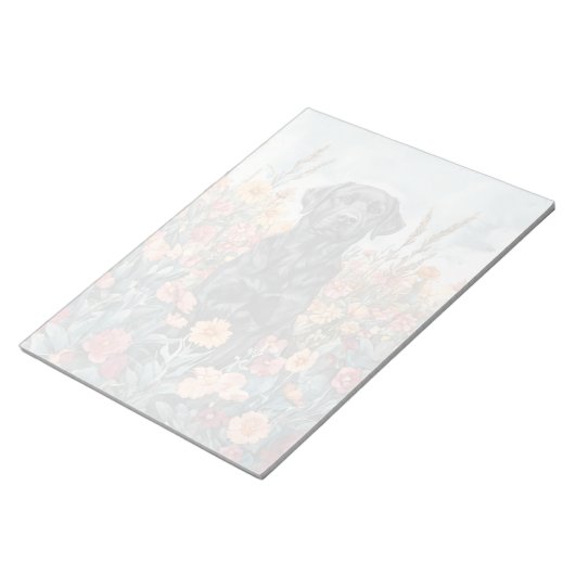 Black Lab - 11-inch x 8,5-inch Notitieblok (Schuin)