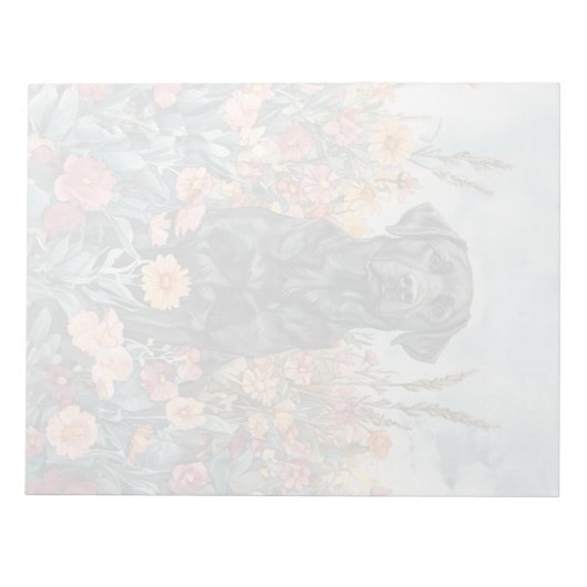 Black Lab - 11-inch x 8,5-inch Notitieblok (Voorkant)