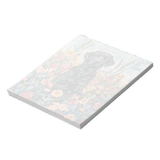 Black Lab - 5,5-inch x 6-inch Notitieblok (Linkerzijde)
