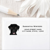 Black Lab-adreslabel voor retour Etiket (Insitu)