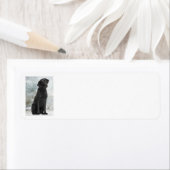 Black Lab-adreslabels voor retourzendingen Etiket (Insitu)