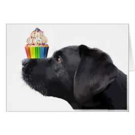 Black Lab All Occasion Kaart - Cupcake-Kaarten