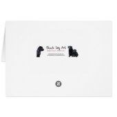 Black Lab All Occasion Kaart - Cupcake Kaarten - D (Achterkant Horizontaal)