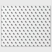 Black Lab Amerikaanse vlag VS Preppy Pet Love Cadeaupapier (Vlak)