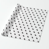 Black Lab Amerikaanse vlag VS Preppy Pet Love Cadeaupapier (Uitgerold)