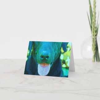 Black Lab Art Kaart